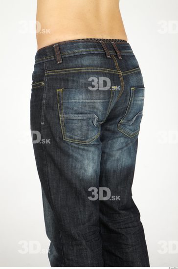 Thigh Whole Body Man Casual Jeans Slim Studio photo references