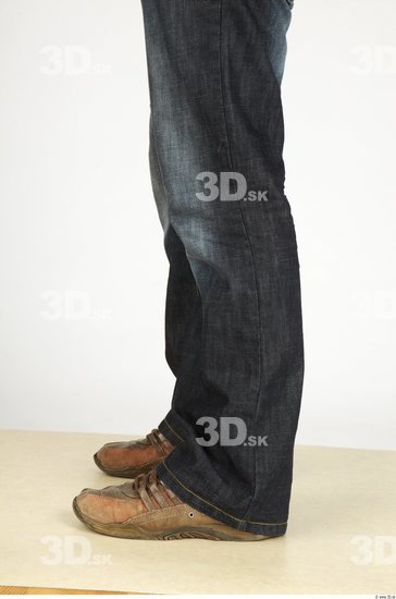 Calf Whole Body Man Casual Jeans Slim Studio photo references