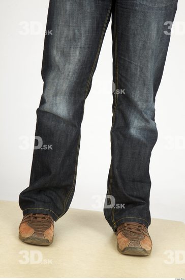 Calf Whole Body Man Casual Jeans Slim Studio photo references