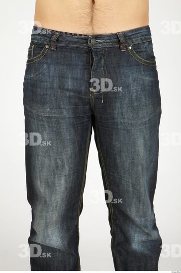 Thigh Whole Body Man Casual Jeans Slim Studio photo references