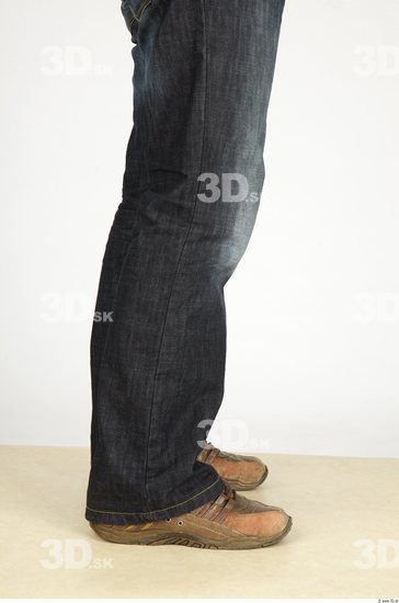 Calf Whole Body Man Casual Jeans Slim Studio photo references