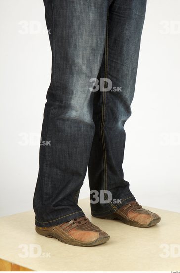 Calf Whole Body Man Casual Jeans Slim Studio photo references