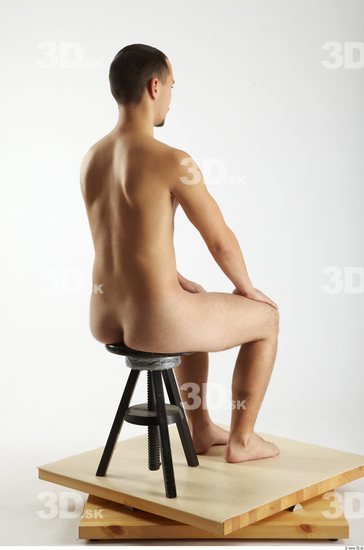 Whole Body Man Artistic poses White Nude Slim