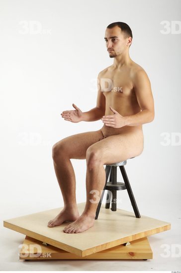 Whole Body Man Artistic poses White Nude Slim