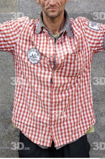 Upper Body Head Man Casual Shirt Athletic Street photo references