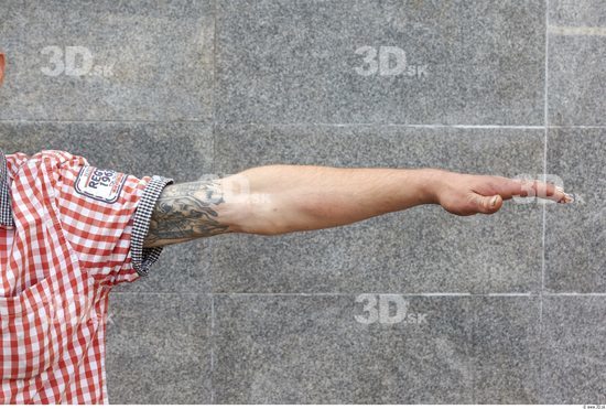 Arm Head Man Tattoo Casual Shirt Athletic Street photo references
