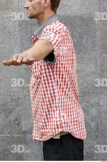 Upper Body Head Man Casual Shirt Athletic Street photo references