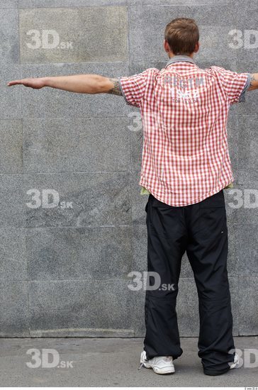Whole Body Head Man T poses Casual Athletic Street photo references