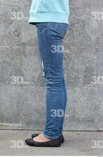 Leg Head Man Woman Casual Jeans Slim Athletic Street photo references