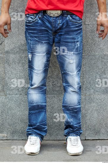 Leg Head Man Casual Jeans Athletic Street photo references