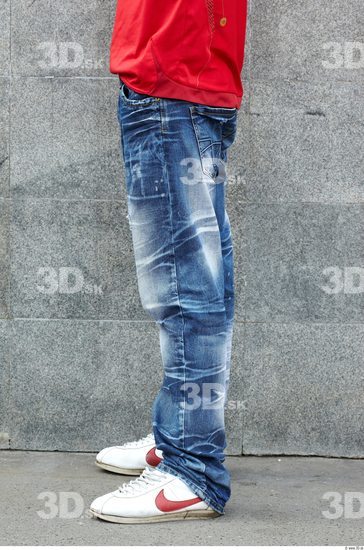 Leg Head Man Casual Jeans Athletic Street photo references