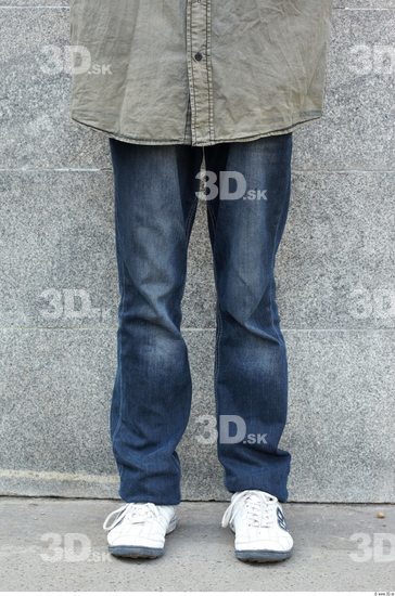 Leg Head Man Casual Jeans Slim Athletic Street photo references