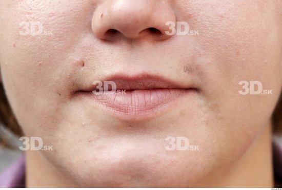 Mouth Woman White Overweight