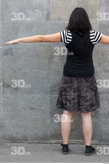 Whole Body Woman T poses White Casual Average