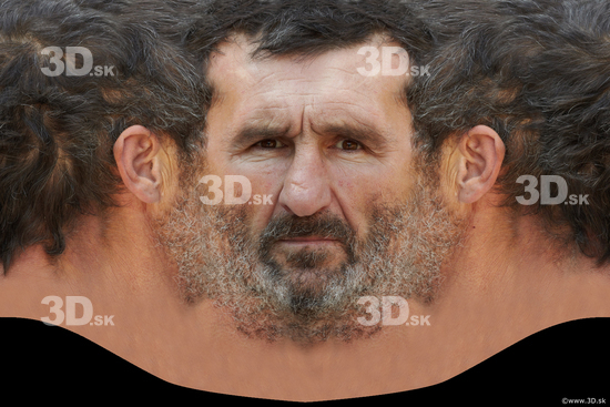 Head Man White Head textures Bearded