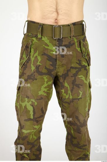 Thigh Whole Body Man Army Trousers Athletic Studio photo references