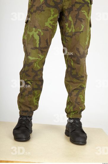 Calf Whole Body Man Army Trousers Athletic Studio photo references