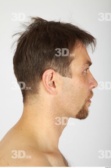 Whole Body Head Man Army Athletic Bearded Studio photo references