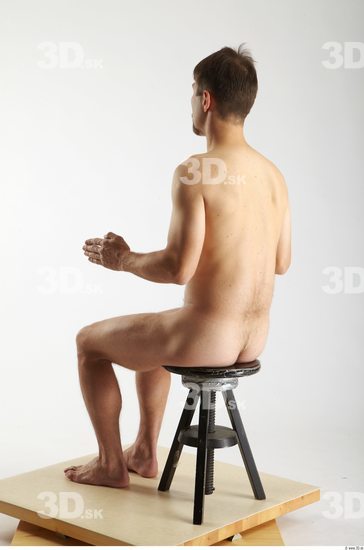 Whole Body Man Artistic poses White Nude Athletic