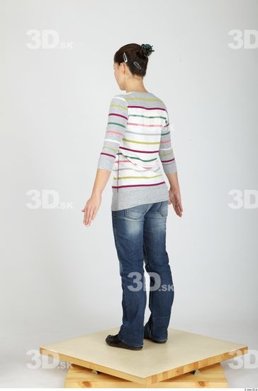 Whole Body Woman Casual Slim Studio photo references