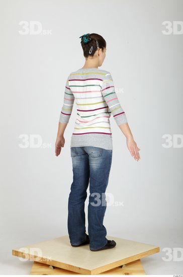 Whole Body Woman Casual Slim Studio photo references