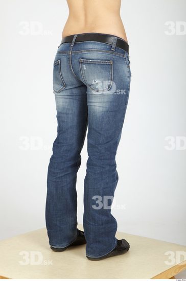 Leg Whole Body Woman Casual Jeans Slim Studio photo references