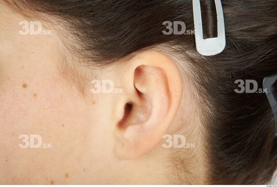 Ear Whole Body Woman Casual Slim Studio photo references