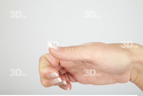 Fingers Whole Body Woman Casual Slim Studio photo references