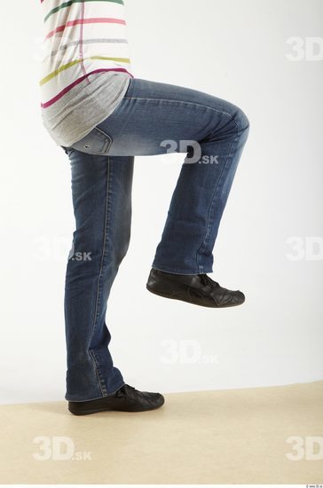 Leg Woman Animation references White Casual Jeans Slim