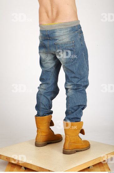 Leg Whole Body Man Casual Jeans Athletic Studio photo references