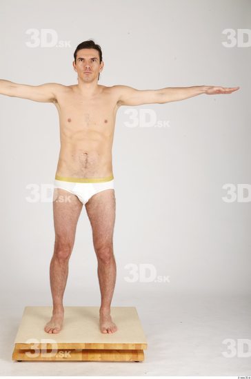 Whole Body Man T poses Casual Underwear Pants Athletic Studio photo references