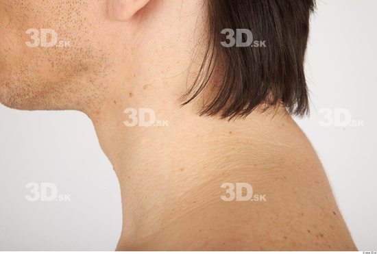 Neck Whole Body Man Nude Casual Athletic Studio photo references