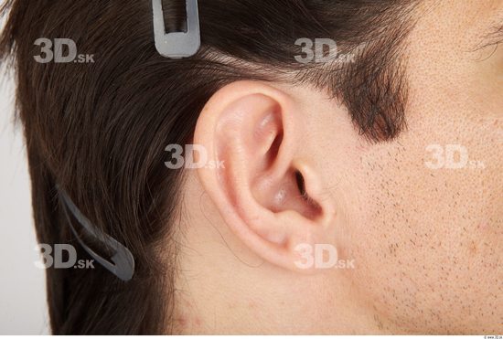 Ear Whole Body Man Casual Athletic Studio photo references