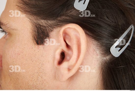 Ear Whole Body Man Casual Athletic Studio photo references