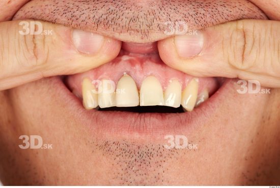 Whole Body Teeth Man Casual Athletic Studio photo references