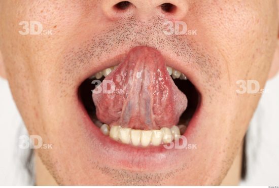 Whole Body Tongue Man Casual Athletic Studio photo references