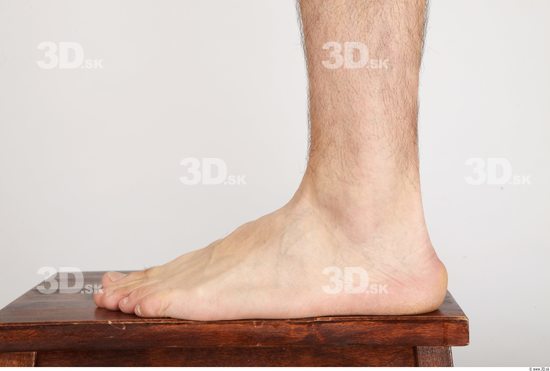 Foot Whole Body Man Nude Casual Athletic Studio photo references