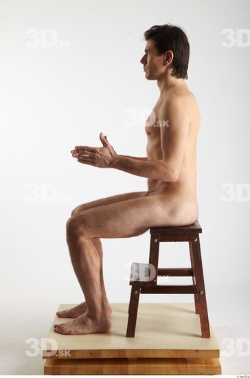 Whole Body Man Artistic poses White Nude Athletic