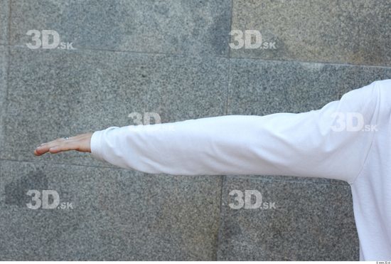 Arm Man White Casual T shirt Underweight