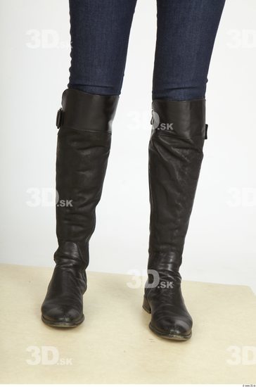 Calf Whole Body Woman Casual Boot Underweight Studio photo references