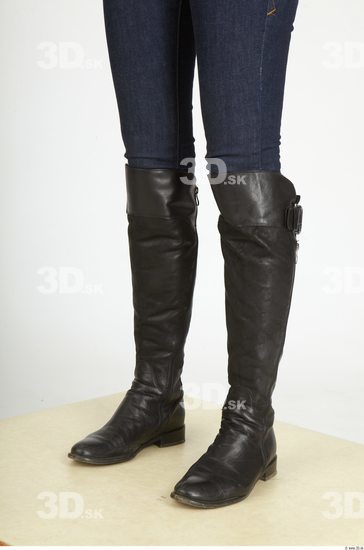 Calf Whole Body Woman Casual Boot Underweight Studio photo references