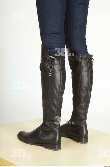 Calf Whole Body Woman Casual Boot Underweight Studio photo references