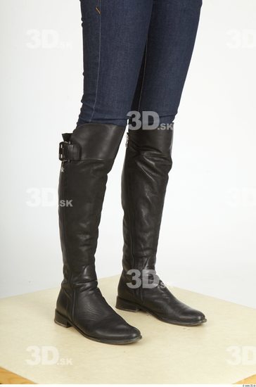 Calf Whole Body Woman Casual Boot Underweight Studio photo references