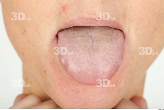 Whole Body Tongue Woman Casual Underweight Studio photo references