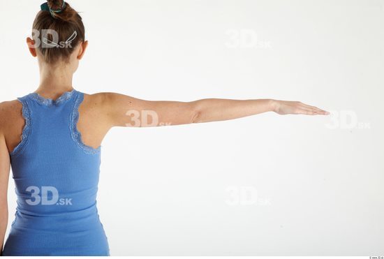 Arm Woman Animation references White Casual Singlet Underweight