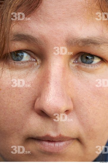 Nose Head Woman Casual Slim Overweight Street photo references