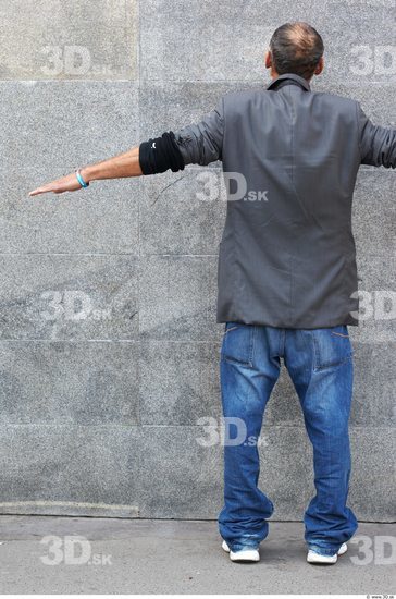 Whole Body Man T poses White Casual Slim