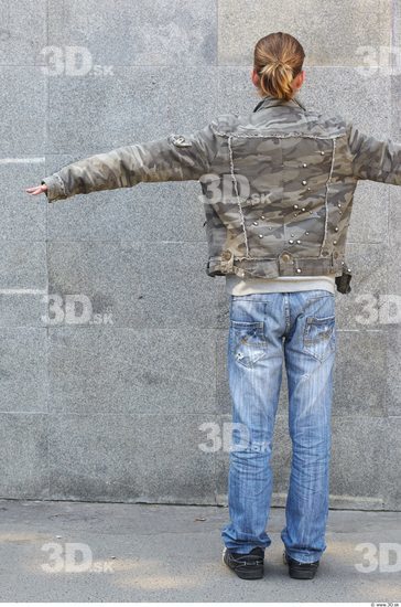 Whole Body Head Man Woman T poses Casual Slim Street photo references