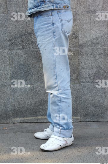 Leg Head Man Casual Jeans Slim Average Street photo references