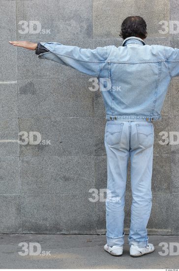 Whole Body Head Man T poses Casual Slim Average Street photo references